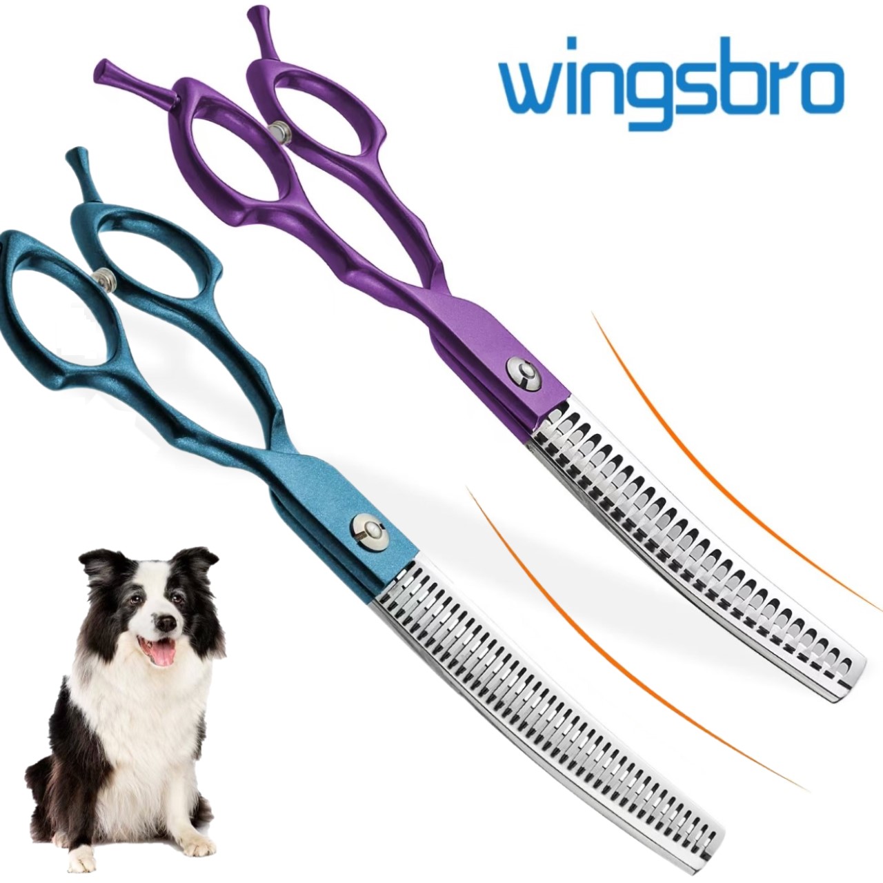 Grooming Scissors - Ciseaux courbes de 7 pouces en