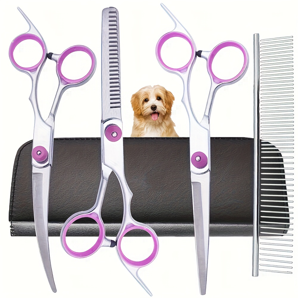 Grooming Scissors - Ensemble de 5 ciseaux professionnels pour