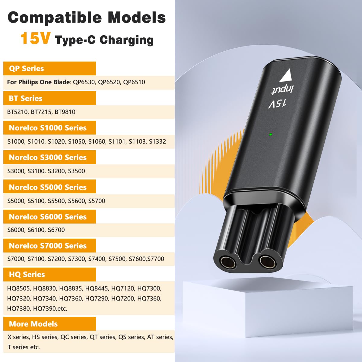Brangdy 15V HQ8505 type-c adap - Beard Trimmer avis et prix